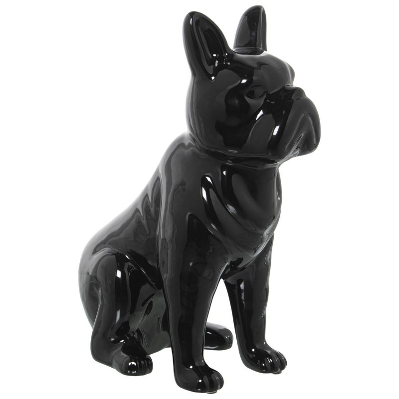Statua Decorativa Alexandra House Living Nero Ceramica Cane 14 x 25 x 34 cm