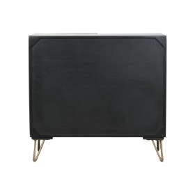 Credenza Home ESPRIT Nero Dorato Metallo Legno di mango 81 x 45 x 75 cm