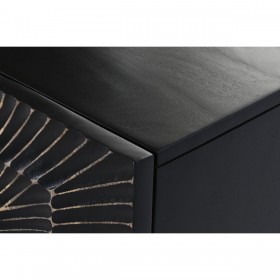Credenza Home ESPRIT Nero Dorato Metallo Legno di mango 81 x 45 x 75 cm
