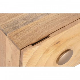 Comodino Home ESPRIT Dorato Naturale 50 x 40 x 50 cm
