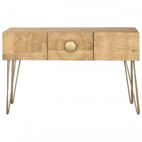 Console Home ESPRIT Dorato 120 x 38 x 76 cm