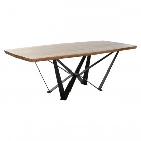 Tavolo da Pranzo Home ESPRIT Metallo Legno di acacia 220 x 100 x 76 cm