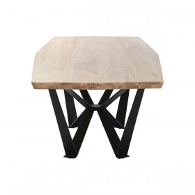 Tavolo da Pranzo Home ESPRIT Metallo Legno di acacia 220 x 100 x 76 cm