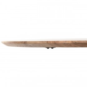 Tavolo da Pranzo Home ESPRIT Metallo Acacia 130 x 130 x 76 cm