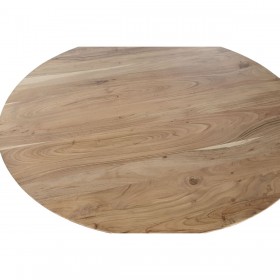 Tavolo da Pranzo Home ESPRIT Metallo Acacia 130 x 130 x 76 cm