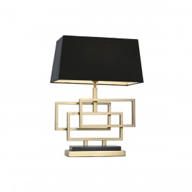 Lampada da tavolo Home ESPRIT Nero Dorato 50 W 220 V