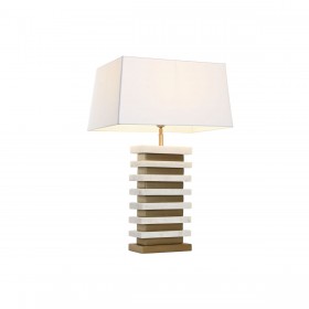 Lampada da tavolo Home ESPRIT Bianco Dorato 50 W 220 V