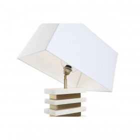 Lampada da tavolo Home ESPRIT Bianco Dorato 50 W 220 V