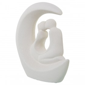 Statua Decorativa Alexandra House Living Moon Ceramica