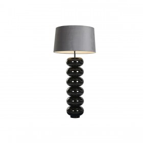 Lampada da tavolo Home ESPRIT Nero Grigio 50 W 220 V
