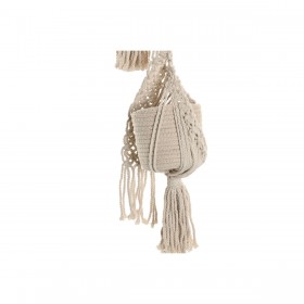 Vaso Home ESPRIT Cotone Legno Città 46 x 2 x 93 cm