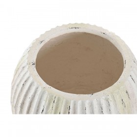 Vaso Home ESPRIT Bianco Magnesio 36 x 36 x 26 cm