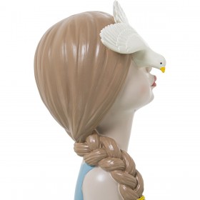Busto Alexandra House Living Azzurro Plastica Uccello 19 x 20 x 32 cm