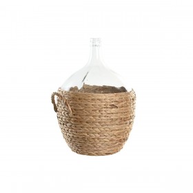 Vaso Home ESPRIT Trasparente Marrone Chiaro Cristallo Naturale 37 x 37 x 55 cm