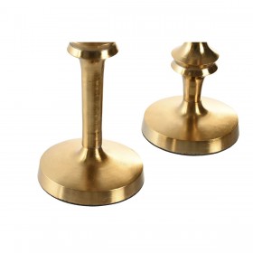 Candelabro Home ESPRIT Dorato Alluminio Moderno 8 x 8 x 36 cm (2 Unità)