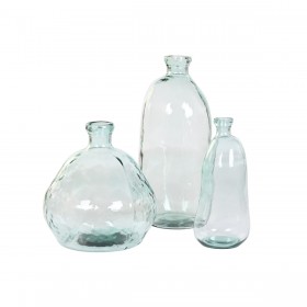 Vaso Home ESPRIT Trasparente Vetro riciclato 45 x 45 x 47,5 cm