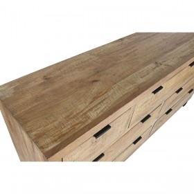 Cassettiera Home ESPRIT Marrone Nero Alpino 180 x 45 x 91 cm