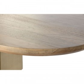 Tavolo da Pranzo Home ESPRIT Dorato Ottone Legno di mango 210 x 110 x 76 cm