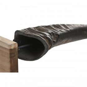 Statua Decorativa Home ESPRIT Nero Naturale 20 x 11 x 65 cm