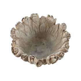 Centrotavola Home ESPRIT Grigio Shabby Chic Finitura invecchiata 23 x 23 x 10 cm