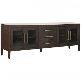 Credenza Home ESPRIT Marmo Legno di mango 200 x 40 x 70 cm