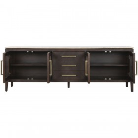 Credenza Home ESPRIT Marmo Legno di mango 200 x 40 x 70 cm