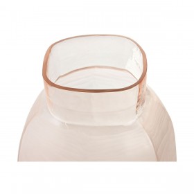 Vaso Home ESPRIT Rosa Cristallo Moderno 23 x 23 x 44 cm