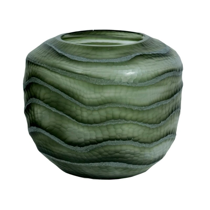 Vaso Home ESPRIT Verde Cristallo Moderno 20 x 20 x 18 cm