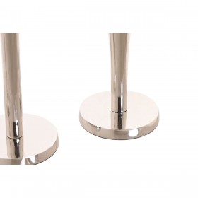 Candelabro Home ESPRIT Argentato Alluminio Moderno 7,5 x 7,5 x 25 cm