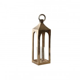 Lanterna Home ESPRIT Dorato Alluminio Cristallo Arabo 15 x 15 x 52 cm