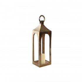 Lanterna Home ESPRIT Dorato Alluminio Cristallo Arabo 15 x 15 x 52 cm