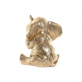 Statua Decorativa Home ESPRIT Dorato Elefante 13 x 12 x 14 cm (3 Unità)