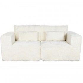 Divano Home ESPRIT Crema Scandi 220 x 158 x 91 cm