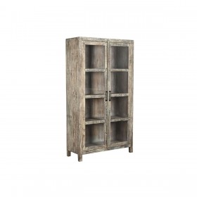 Stand Espositore Home ESPRIT Bianco Marrone Legno Riciclato 100 x 40 x 180 cm