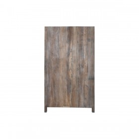 Stand Espositore Home ESPRIT Bianco Marrone Legno Riciclato 100 x 40 x 180 cm