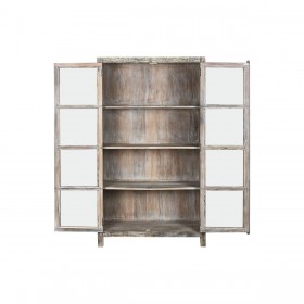 Stand Espositore Home ESPRIT Bianco Marrone Legno Riciclato 100 x 40 x 180 cm