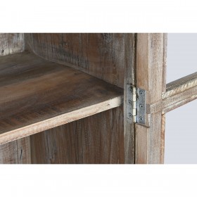 Stand Espositore Home ESPRIT Bianco Marrone Legno Riciclato 100 x 40 x 180 cm
