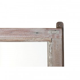 Stand Espositore Home ESPRIT Bianco Marrone Legno Riciclato 100 x 40 x 180 cm