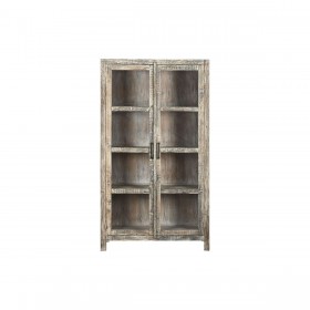 Stand Espositore Home ESPRIT Bianco Marrone Legno Riciclato 100 x 40 x 180 cm