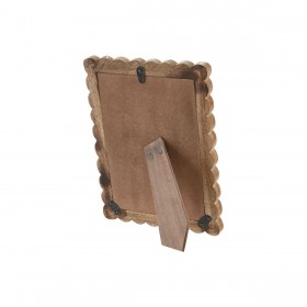 Cornice Portafoto Home ESPRIT Naturale Cristallo Legno di mango Coloniale