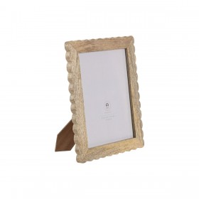 Cornice Portafoto Home ESPRIT Naturale Cristallo Legno di mango