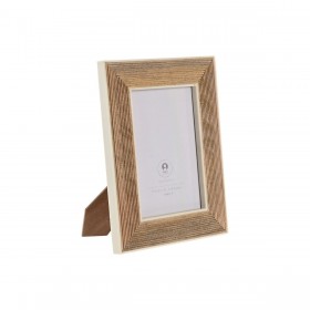 Cornice Portafoto Home ESPRIT Bianco Naturale Resina Legno di mango Città