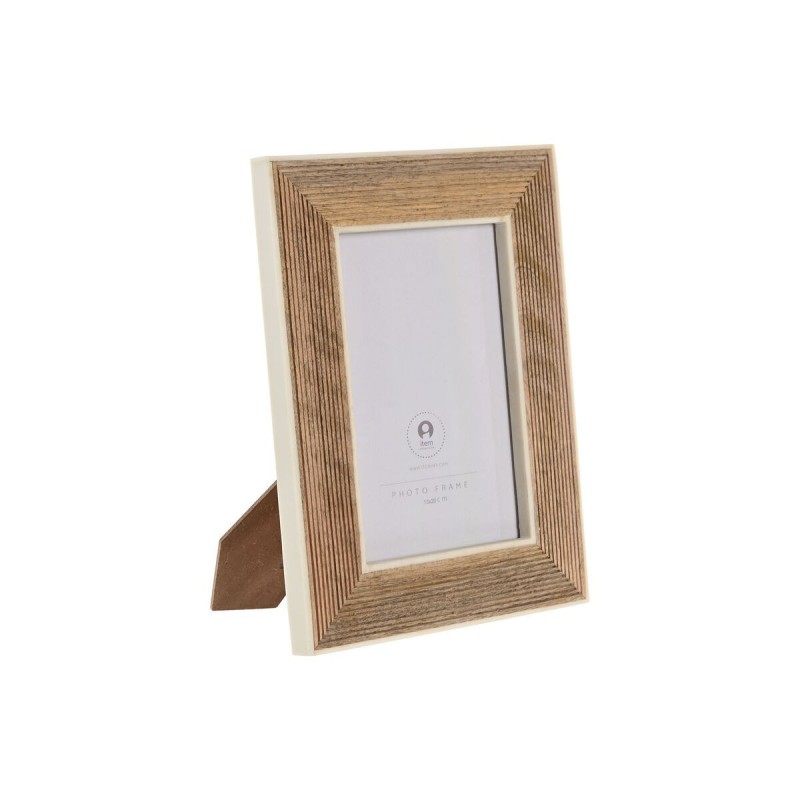 Cornice Portafoto Home ESPRIT Bianco Naturale Resina Legno di mango Città