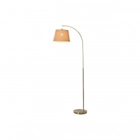 Lampada da Terra Home ESPRIT Beige Dorato 220 V