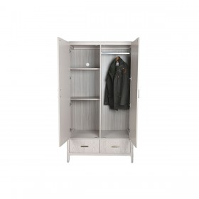 Armadio Home ESPRIT Grigio chiaro Metallo Legno MDF