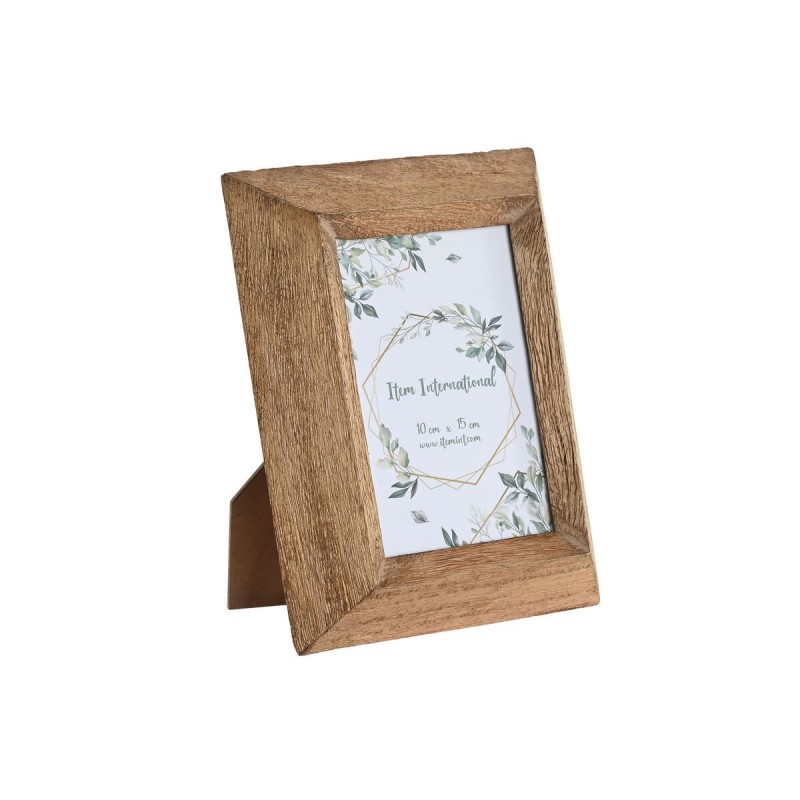 Cornice Portafoto Home ESPRIT Naturale Cristallo Legno di mango
