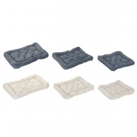 Letto per animali domestici Home ESPRIT Beige Grigio Crema Grigio scuro 72 X 60 X 9 CM 2 Unità
