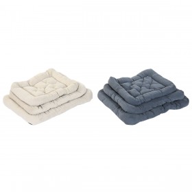 Letto per animali domestici Home ESPRIT Beige Grigio Crema Grigio scuro 72 X 60 X 9 CM 2 Unità