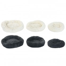 Letto per animali domestici Home ESPRIT Bianco Grigio scuro 73 X 64 X 16 CM 2 Unità