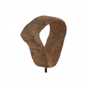 Statua Decorativa Home ESPRIT Marrone Nero Moderno 22 X 9 X 44 CM